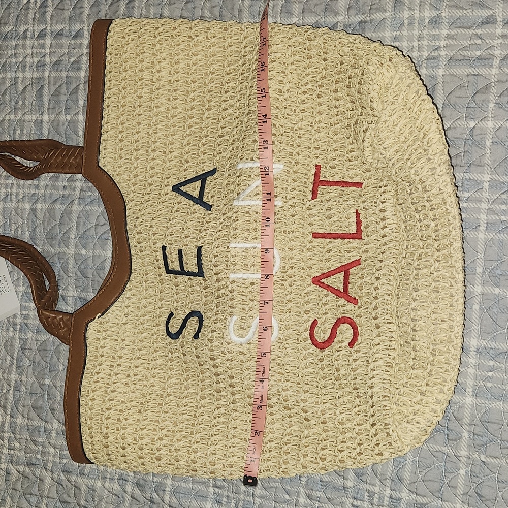 Straw beach bag NWT - Picture 6 of 7